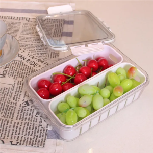 2 Divided Snack Storage Box