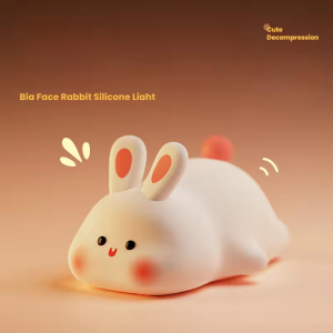 Cute Silicone Rabbit Led Night Lamp