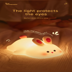 Cute Silicone Rabbit Led Night Lamp