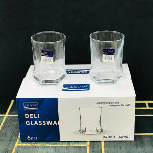 Deli 6 Pcs Plain Shot Glass Set - JS7201-1