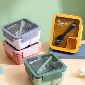 Cena lunch Box With Spoon & Chopsticks - 1100ml