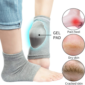 Gel Heel Socks - 1 Pair