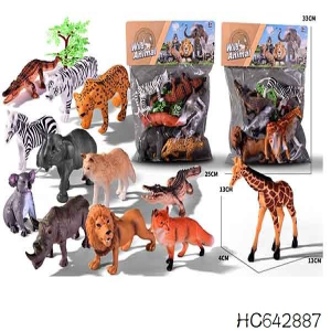 Wild Animal Toy Set