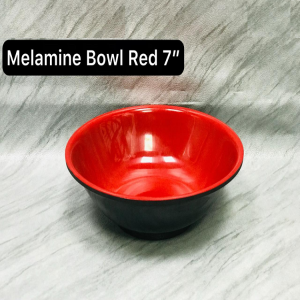 7 Inch Melamine Bowl - Red - 548-4