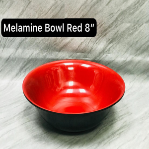 8 Inch Melamine Bowl - Red - 548-5