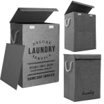 85L Laundry Basket With Lid