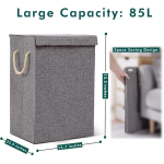 85L Laundry Basket With Lid