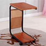 Wooden Side Table With Wheels