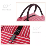 Striped Pattern Lunch Bag