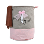 Little Girl Folding Laundry Basket