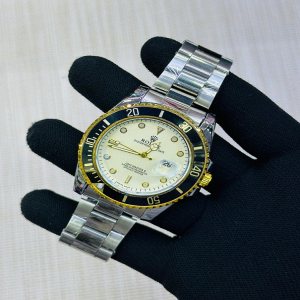 Rolex Sub Date - Sliver & White Dial Mens Watch