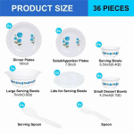 36 Pcs Plastic Dinner Set - EPI-221