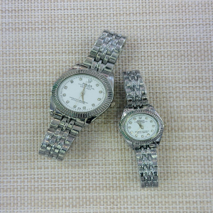 Rolex Datejust Sliver Couple Watch