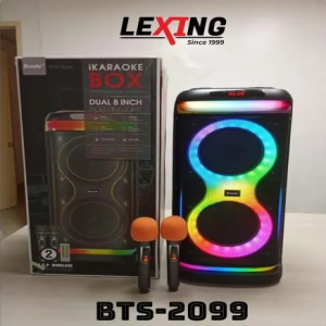 Brodu BTS-2099 iKaraoke Dual 8 Inch Bluetooth Speaker
