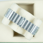 Cartier Santos Steel Blue Dial Mens Watch