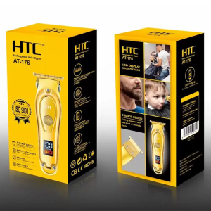 HTC Metal Rechargeable T-Blade Hair Clipper -  AT-176