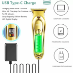 HTC Metal Rechargeable T-Blade Hair Clipper -  AT-176