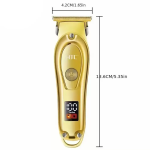 HTC Metal Rechargeable T-Blade Hair Clipper -  AT-176