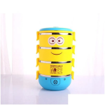 4 Layer Minions Design Tiffin Box