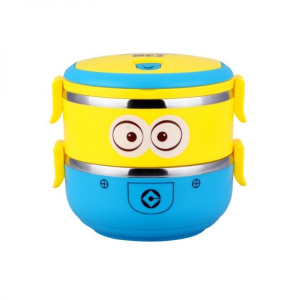 2 Layer Minions Design Tiffin Box