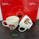 6 Pcs Coffee Cup - Red
