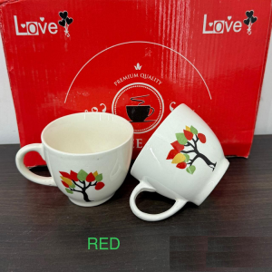 6 Pcs Coffee Cup - Red