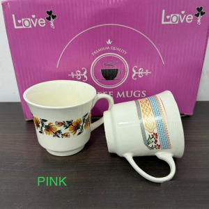 6 Pcs Coffee Cup - Pink