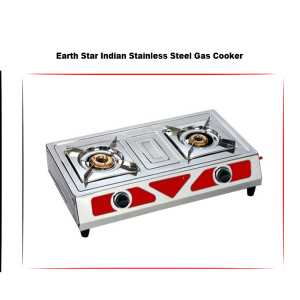 Earth Star Indian Stainless Steel Gas Cooker - L.P.G