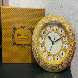 Valex Quartz Golden Wall Clock - VQ-29