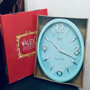 Valex Quartz Sky Blue Wall Clock - VQ-81