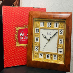 Valex Quartz Box Golden Style Wall Clock - VQ-033