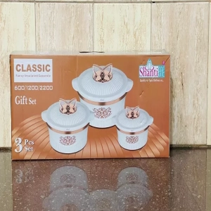 3 Pcs Shanti Classic Insulated Hot Box Set
