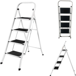 4 Step Ladder - White