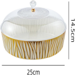 Round Shape Fruit Plate With Lid