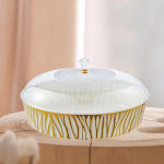 Round Shape Fruit Plate With Lid