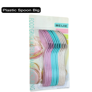 12 Pcs Plastic Colors Spoon Set