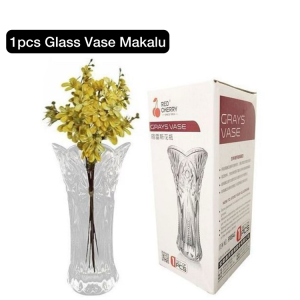 Red Cherry Glass Grays Vase - Makalu