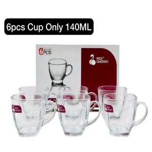 Red Cherry 6 Pcs Cup Set - 140ml