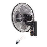 Kawashi Remote Wall Fan 16 Inch