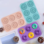 6 Hole Silicone Donut Design Mold