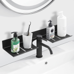 Wall Mounted Sink Top Shelf - Black 70cm - (18)