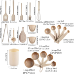 21 Pcs Silicone Kitchen Utensils Set