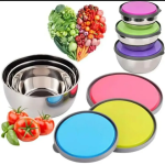 3 Pcs Stainless Steel Airtight Container