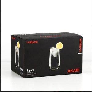 6 Pcs Citinova Akari Glass Set - 390ml
