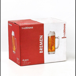4 Pcs Citinova Bremenr Beer Glass Set - 610ml