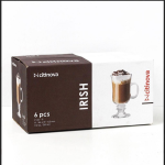 6 Pcs Citinova Irish Glass Coffee Mugs -250ml