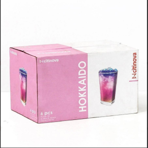 6 Pcs Citinova Hokkaido Glass Set - 350ml
