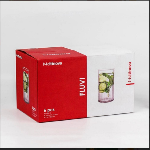 6 Pcs Citinova Fluvi Glass Set - 260ml