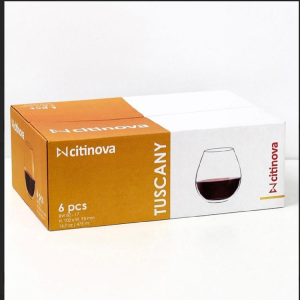 6 Pcs Citinova Tuscany Glass Set - 475ml