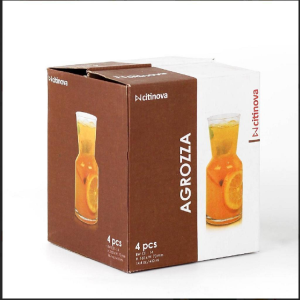 4 Pcs Citinova Agrozza Glass Set - 410ml